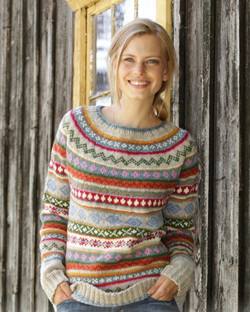 Bassina | Bunter Strickpullover für Damen