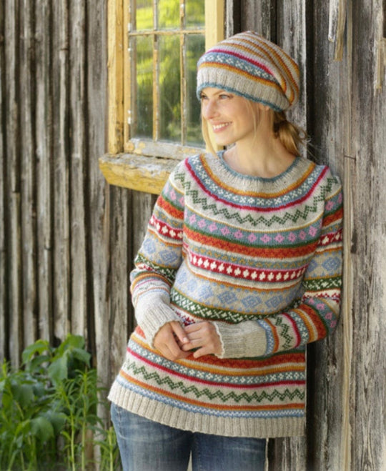 Bassina | Bunter Strickpullover für Damen