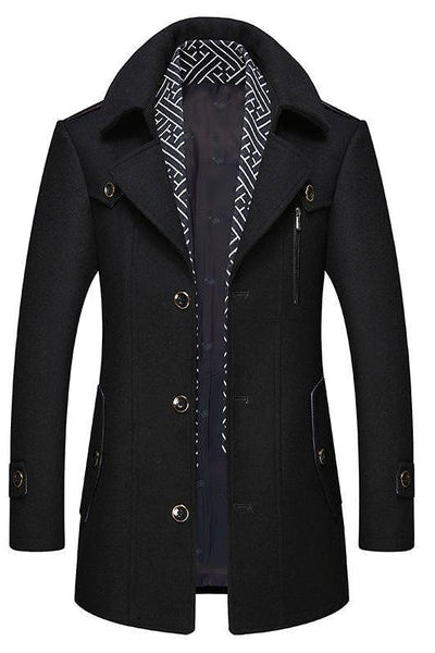 Dario Herren Wollmantel – Eleganter Stil für Kühle Wintertage 4