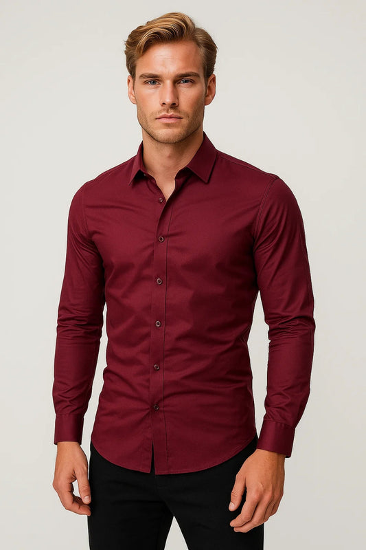 Kimo Herren Slim-Fit Hemd – Elegantes Design für Business und Freizeit 1