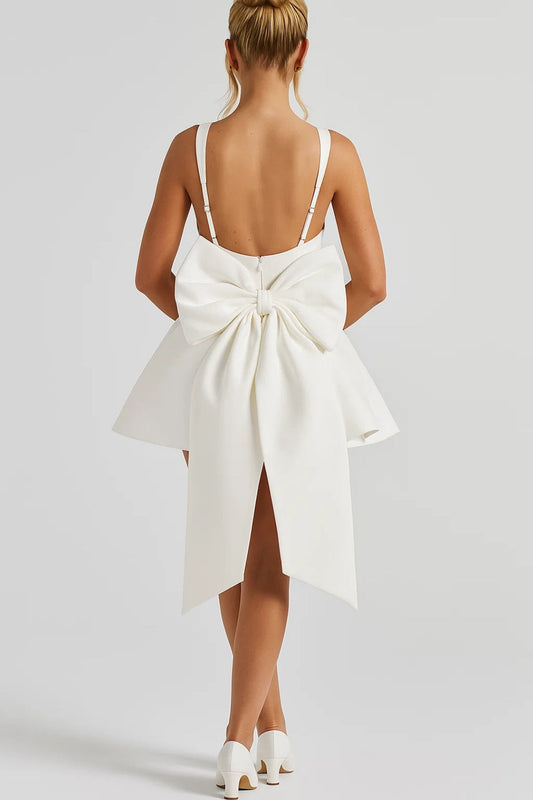 Liana Damen Festliches Kleid – Verspielt A-Linie mit Schleppe 3
