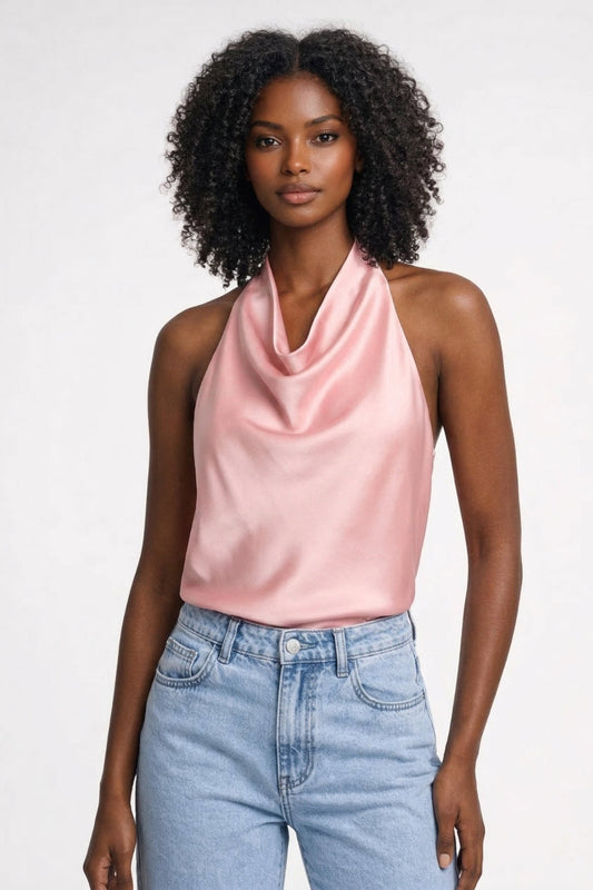Luna Women's Top – Alluring Open Back Design for Going Out 1