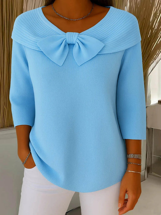 Mina Damenpullover – Elegantes Design mit Schleife für Stilbewusste 2