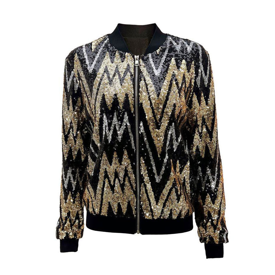 Bastine | Glitzernde Bomberjacke für Damen