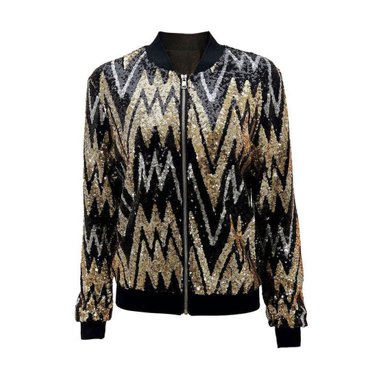 Bastine | Glitzernde Bomberjacke für Damen