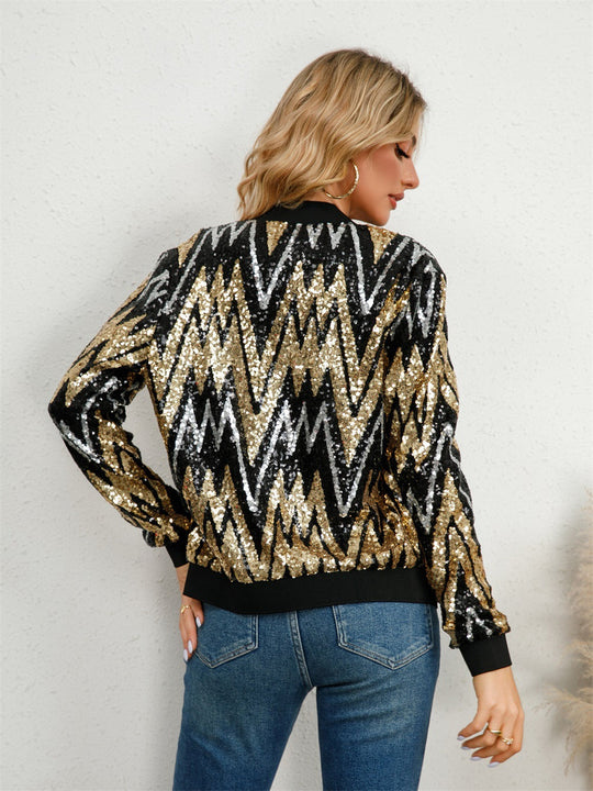 Bastine | Glitzernde Bomberjacke für Damen