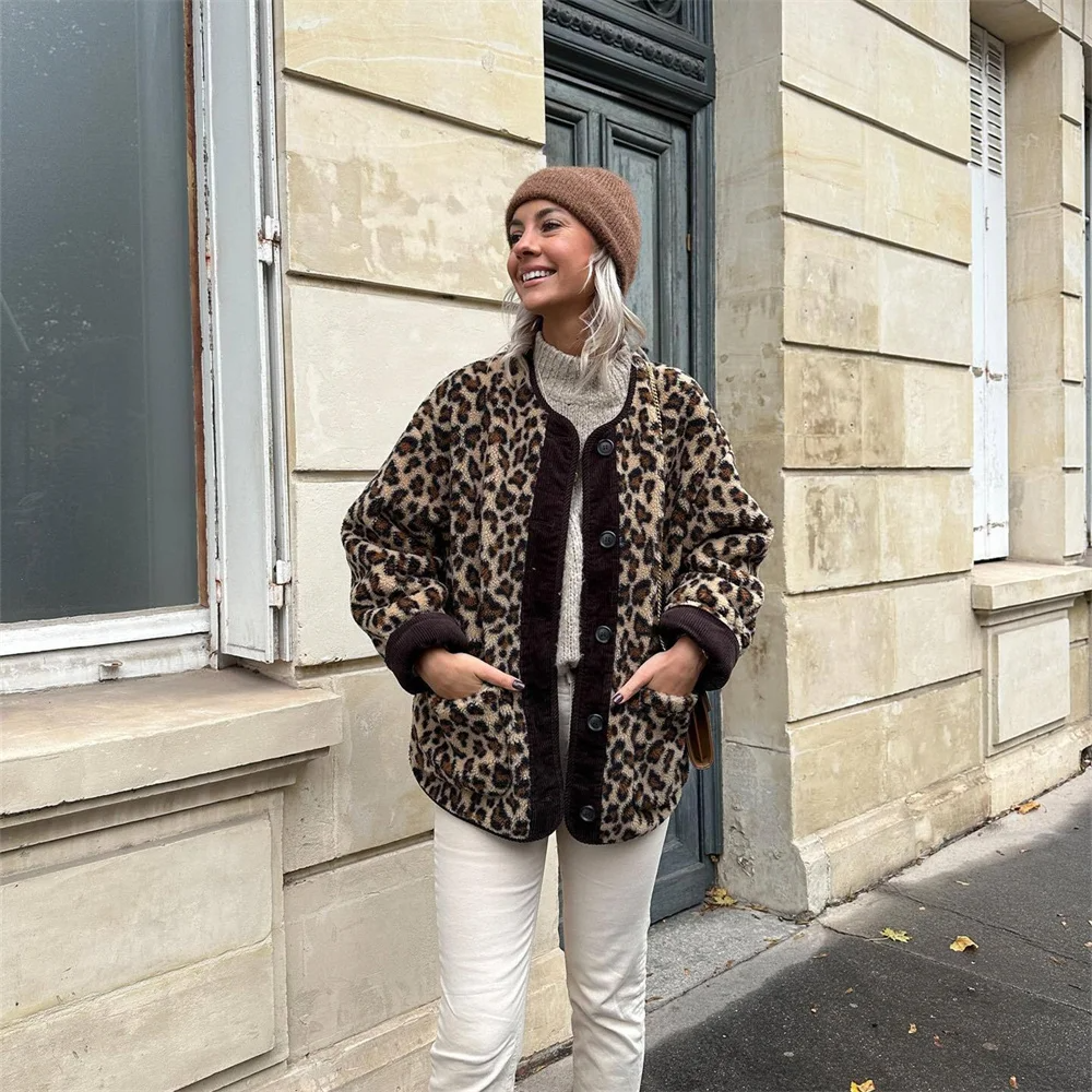 Bluma | Trendige Leopardenmuster-Jacke für Damen