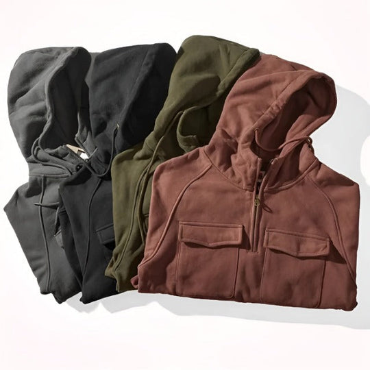 Ademar | Bequemer Zip-Up Hoodie für Herren