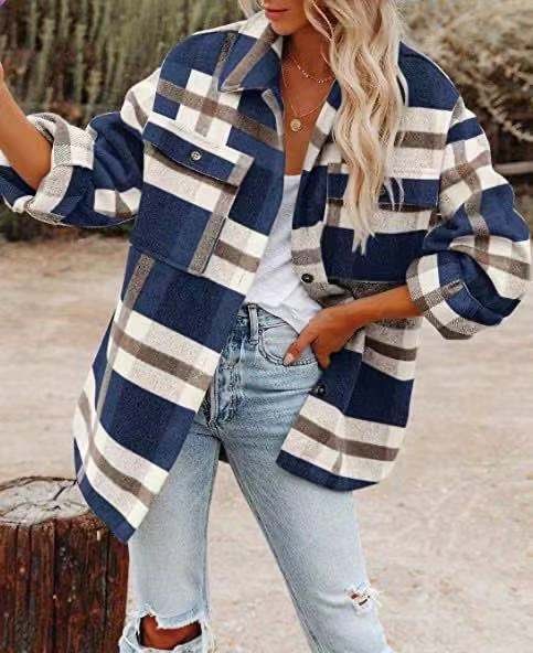 Afra | Rustikale Karierte Overshirt für Damen
