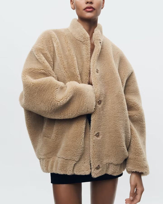Bambergia | Weiche Teddy-Bär-Jacke für Damen