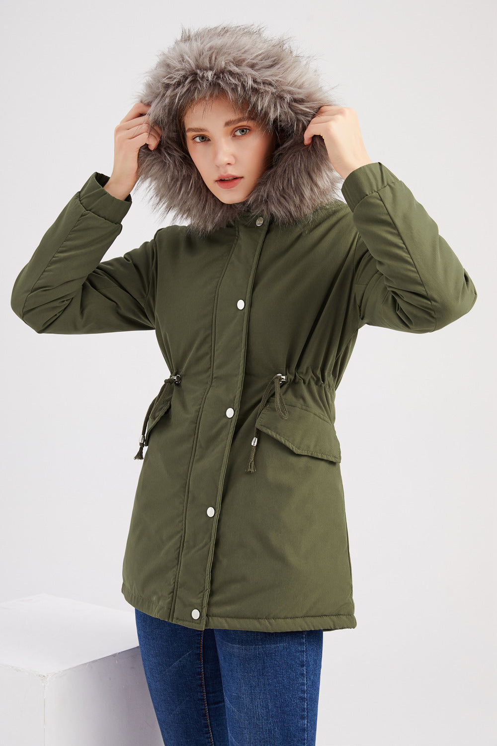 Cinja | Warme Kapuzenparka für Damen