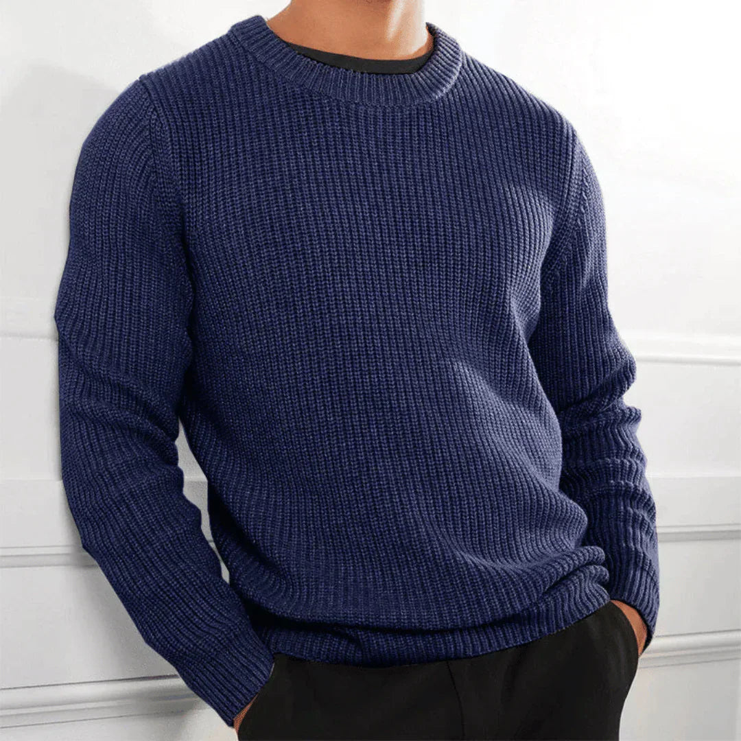 Classic Comfort | Herren Pullover | Bequemer Rundhals