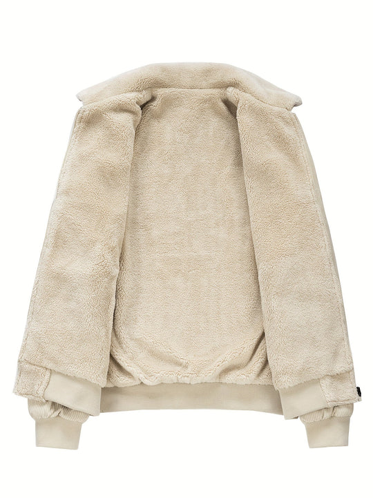 Bayardo | Gestreifte Corduroy-Fleecejacke für Herren