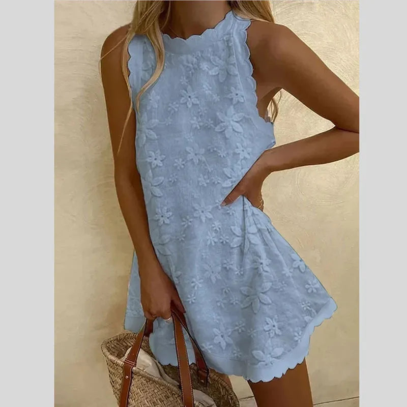 Claudine | Fließendes Blumen-Maxikleid für Damen