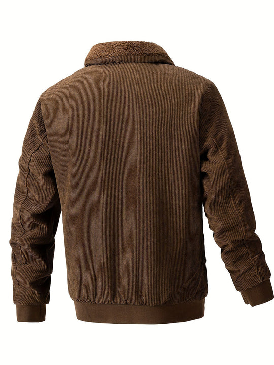 Bayardo | Gestreifte Corduroy-Fleecejacke für Herren