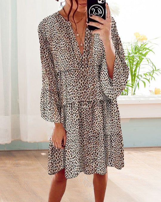 Belise | Stilvolles Leopardenkleid voor Damen
