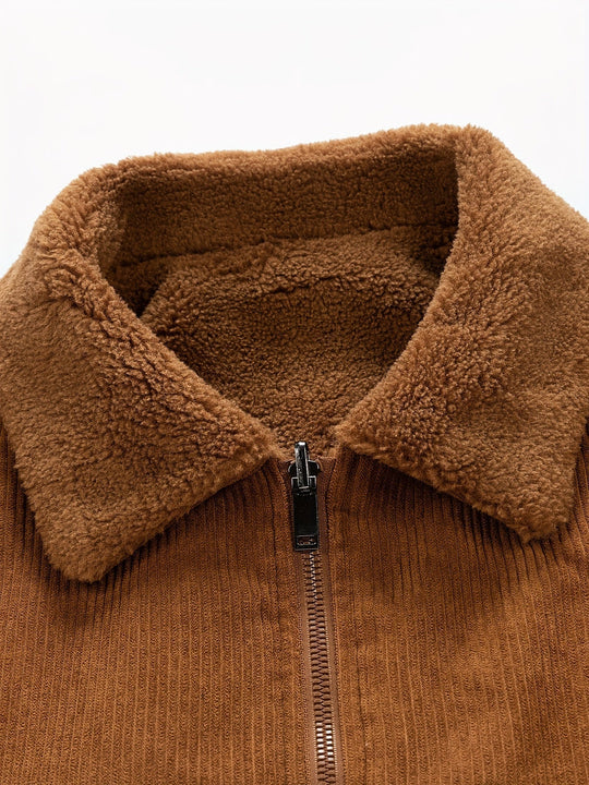 Bayardo | Gestreifte Corduroy-Fleecejacke für Herren