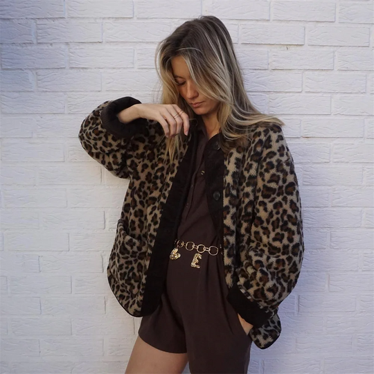 Bluma | Trendige Leopardenmuster-Jacke für Damen