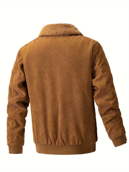 Bayardo | Gestreifte Corduroy-Fleecejacke für Herren