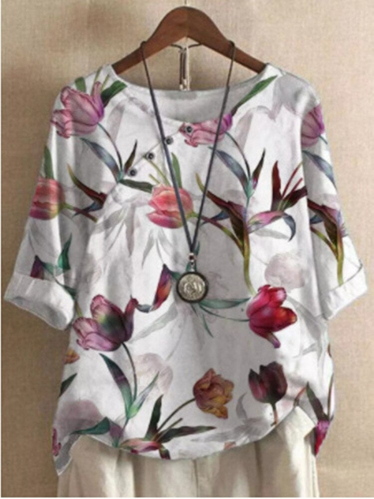 Catarina | Bedruckte stilvolle Bluse für Damen