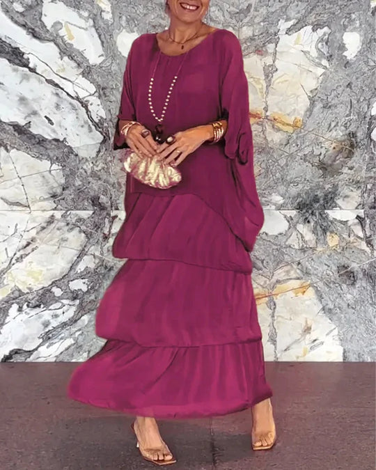 Ayanna | Elegantes Chiffonkleid für Damen