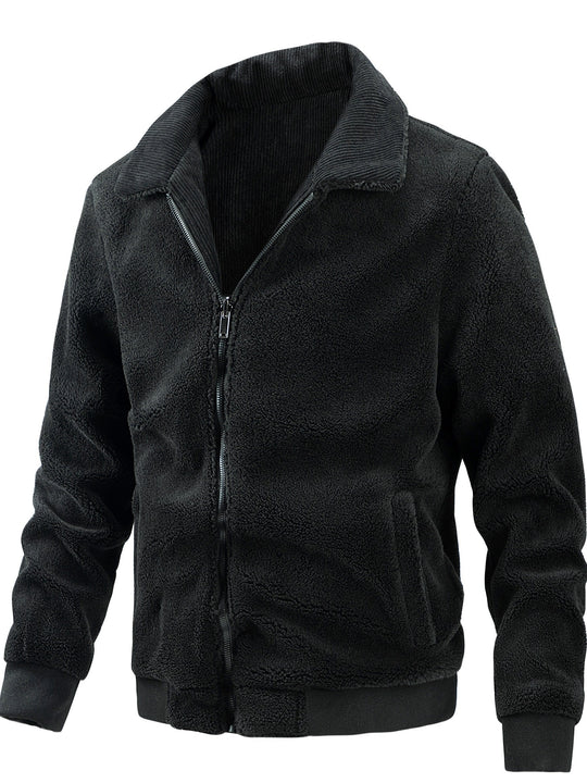 Bayardo | Gestreifte Corduroy-Fleecejacke für Herren