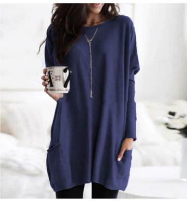 Bequemer Langarm Damenpullover für Damen