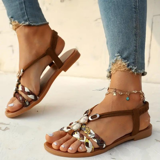 Azura | Weiche Flachsandalen für Damen