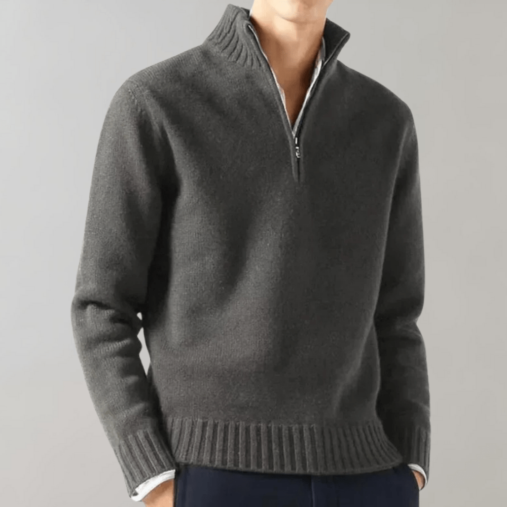 Augur | Lässiger Zip-Pullover für Herren