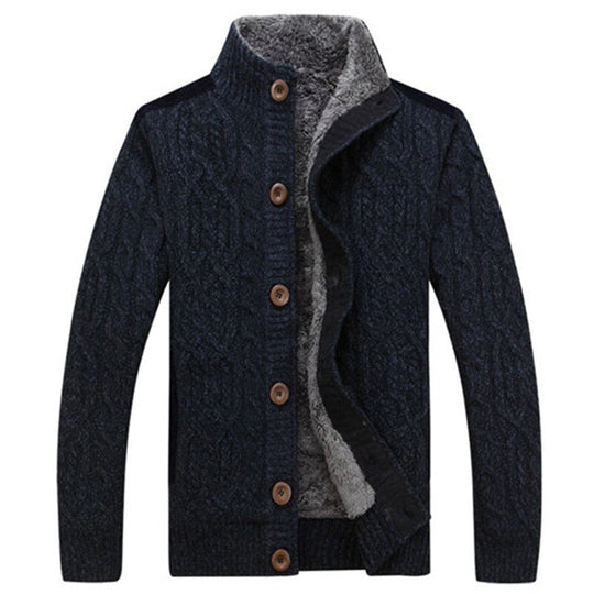 Agatho | Kuscheliger Cardigan mit Plüschfutter für Herren