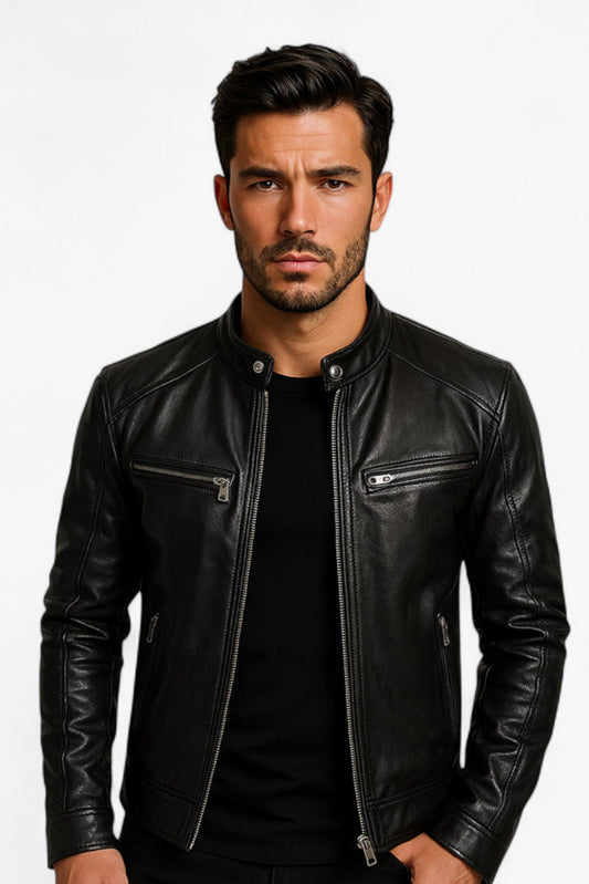 Darren Trendige Lederjacke für Modebewusste – Stilvolles Statement für jeden Anlass 1