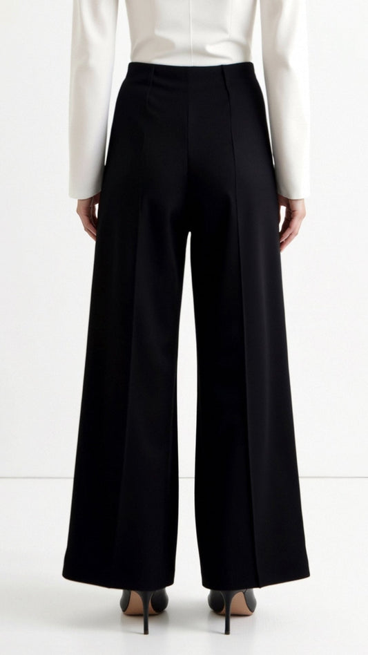 Trousers Women - Relaxed Baggy Mid-Rise Trousers