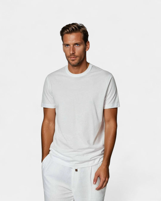 Fino Männer T-Shirt – Ultraweiche Supima-Baumwolle für Eleganz 0