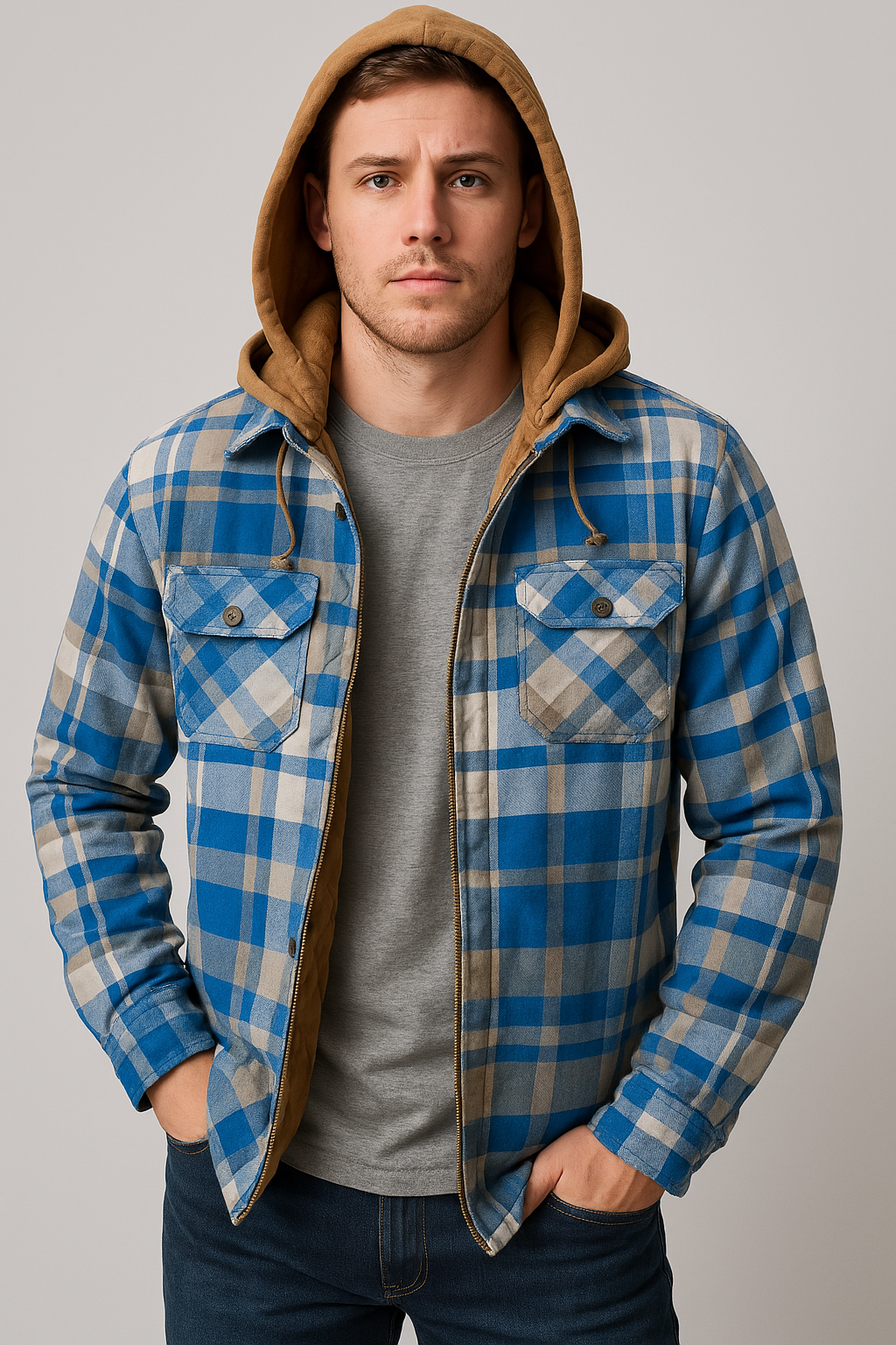 Flanelljacke für Outdoor-Aktivitäten für Herren