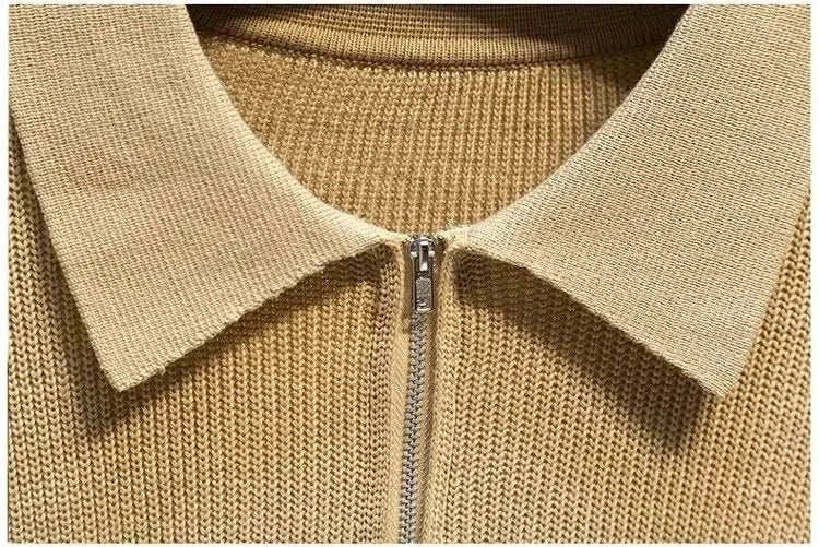 Halbzip Strickpullover für Männer