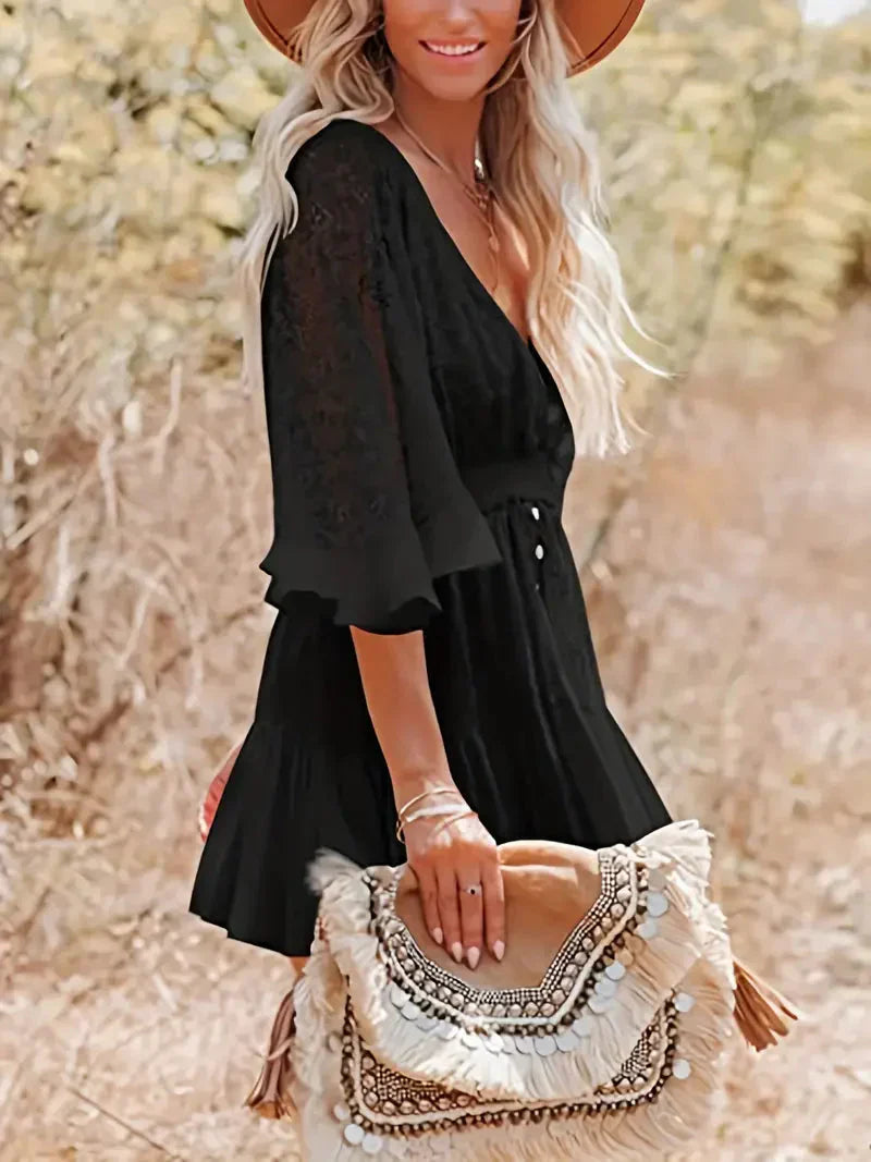Bolene | Schickes Boho-Minikleid für Damen