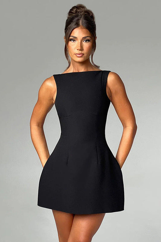 Juna Damen Festliches Kleid – Elegantes Offenes Rücken Design für Besondere Anlässe 0