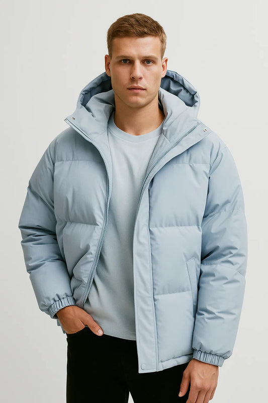 Kairo Herren Pufferjacke – Trendiger Winterlook mit Kapuze 0