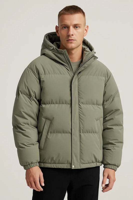 Kairo Herren Pufferjacke – Trendiger Winterlook mit Kapuze 1