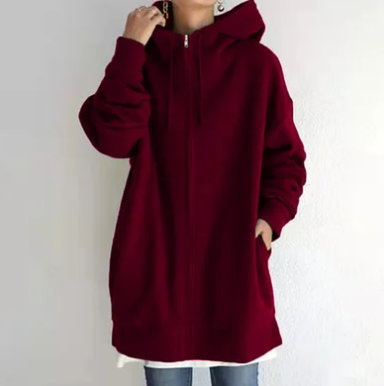 Kapuzenpullover mit Reißverschluss für Damen