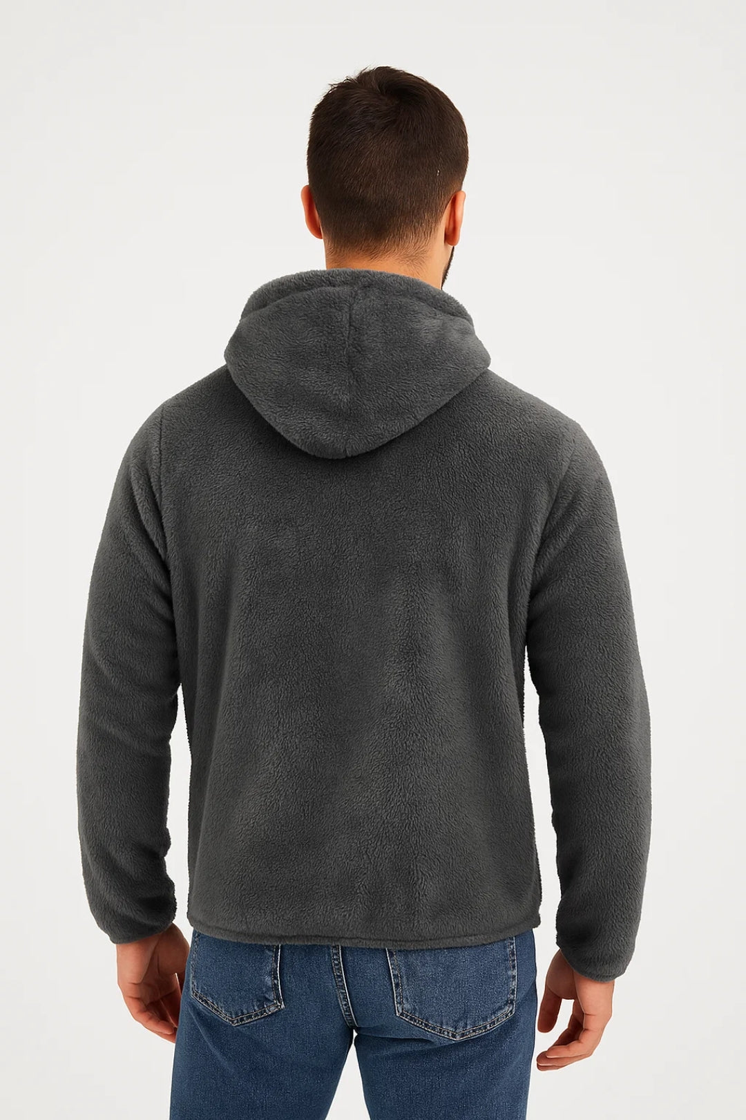Karo Hoodie Für Herren – Weiches Teddyfleece Für Kalte Tage 1