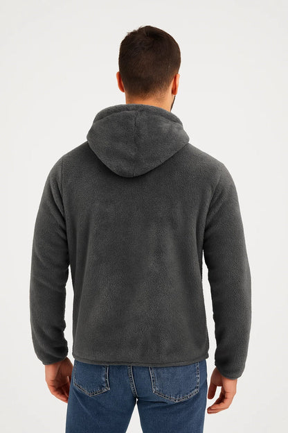 Karo Hoodie Für Herren – Weiches Teddyfleece Für Kalte Tage 1