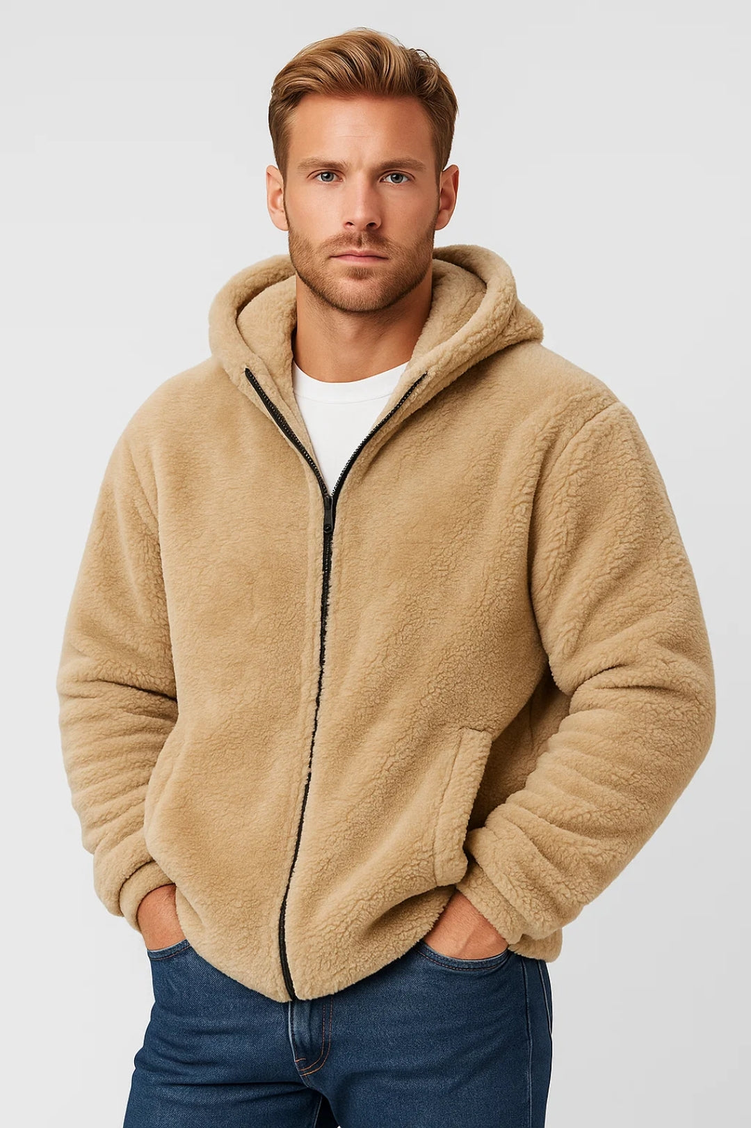 Karo Hoodie Für Herren – Weiches Teddyfleece Für Kalte Tage 2