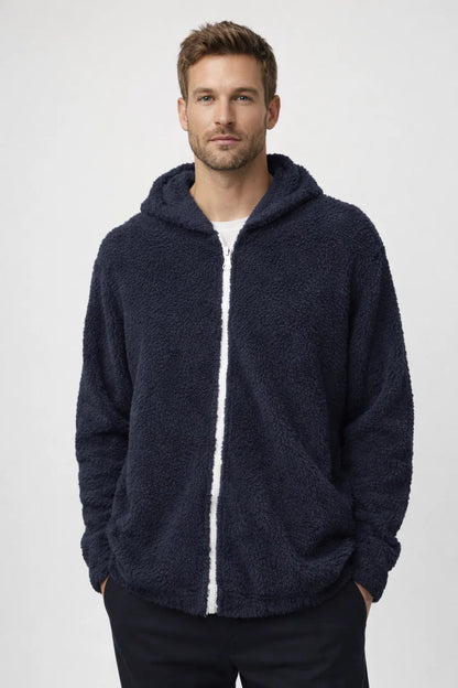 Karo Hoodie Für Herren – Weiches Teddyfleece Für Kalte Tage 3