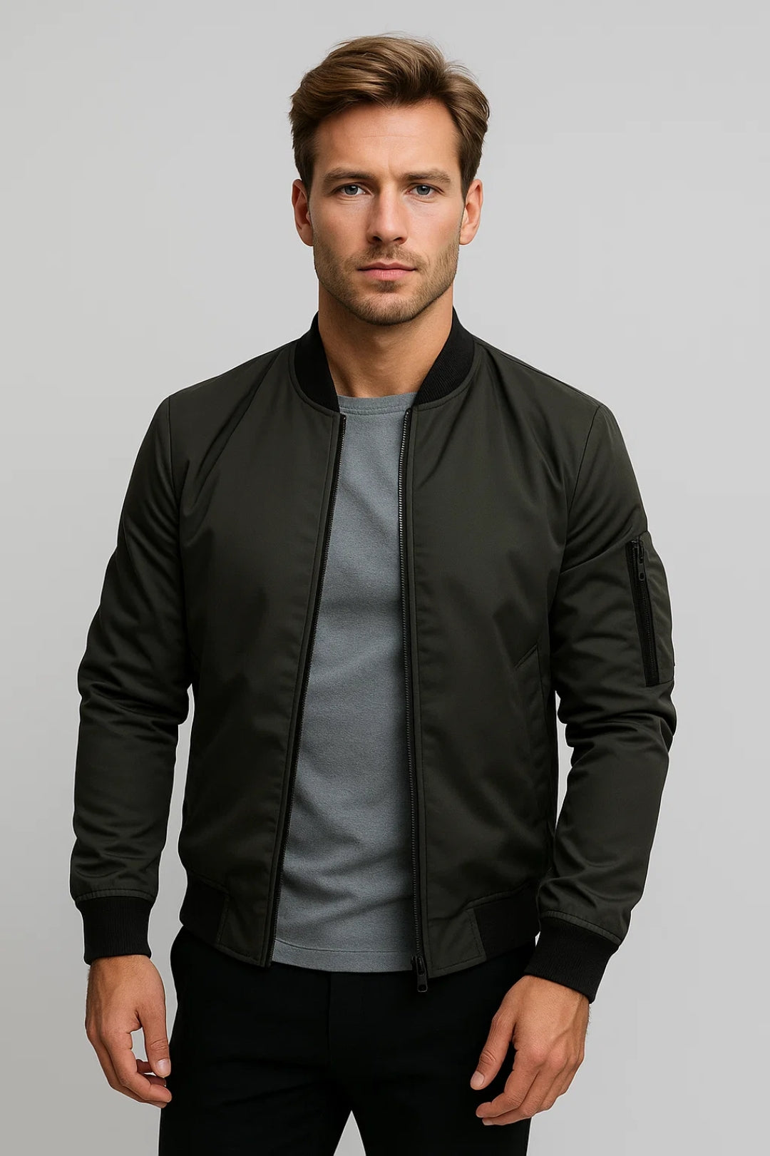 Kimo Herren Bomberjacke – Zeitloser Stil mit Reißverschlussdetails 3