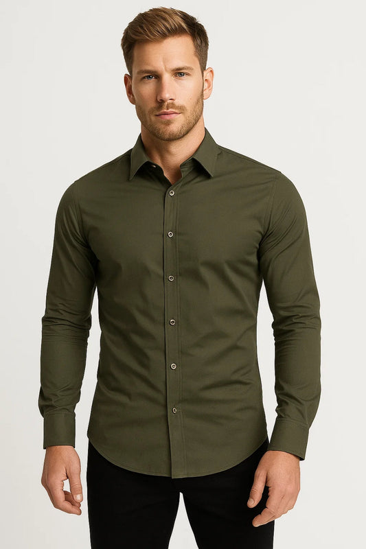 Kimo Herren Slim-Fit Hemd – Elegantes Design für Business und Freizeit 0