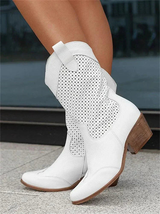 Kira Damen Cowboystiefel – Modische Hohe Stiefel für Stilbewusste 0