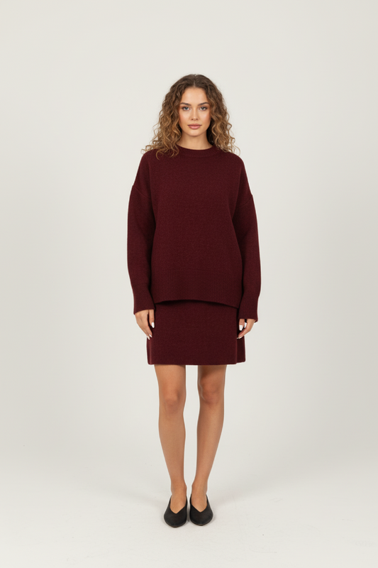 Kira Women's Cozy Sweater and Skirt Set – Elegant Warmth for Any Occasion 1
