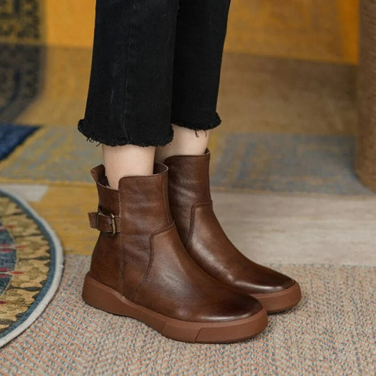 Knöchel Stiefel für Damen im Vintage-Stil