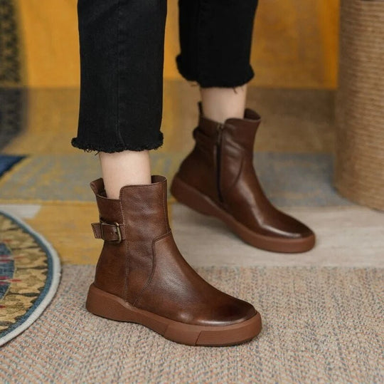 Knöchel Stiefel für Damen im Vintage-Stil